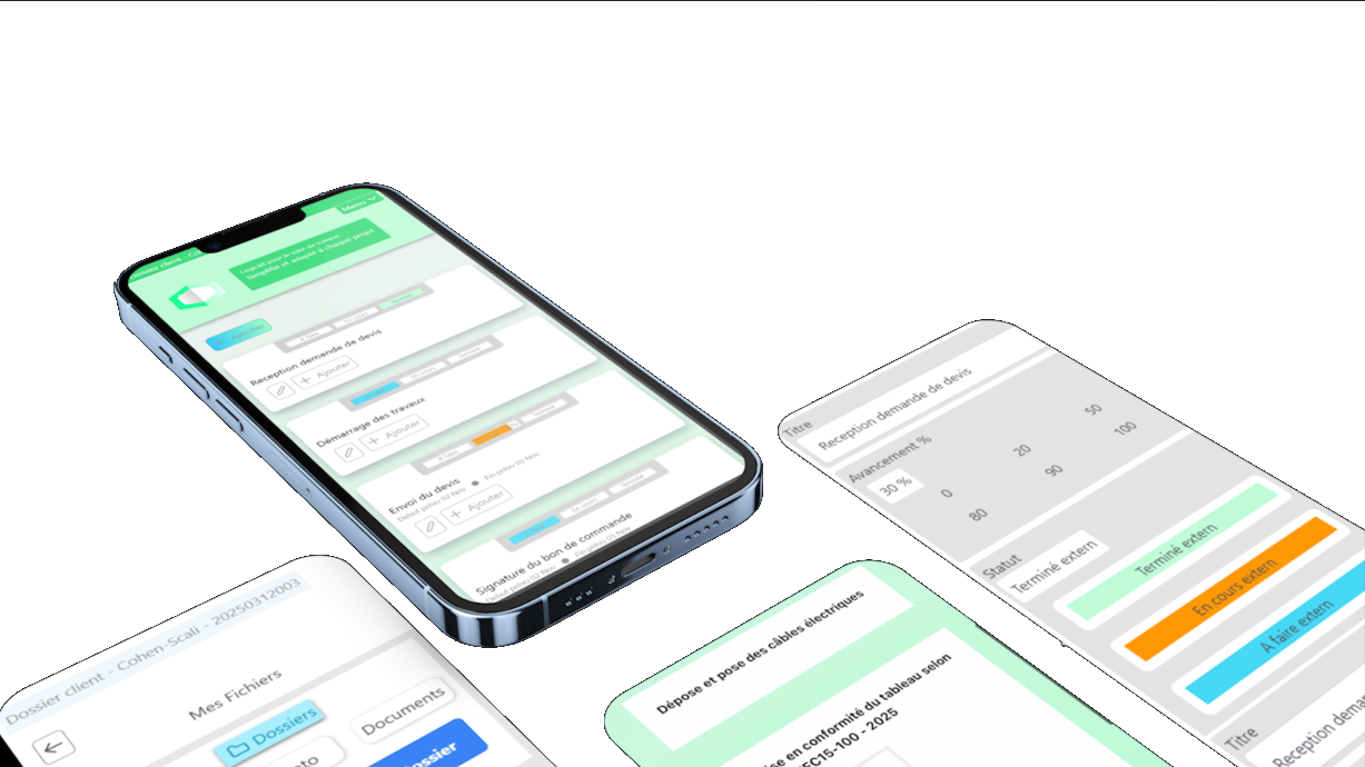 Application CAZA3D sur plusieurs écrans